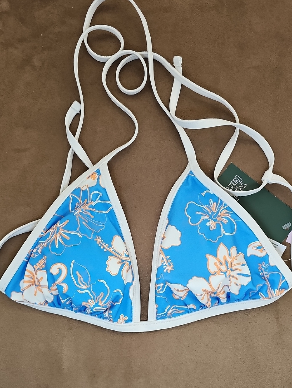 NEW! Tropical Bikini Top, Medium (8-10)